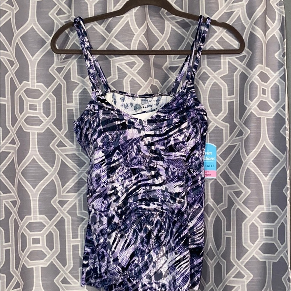 Princess seam tankini